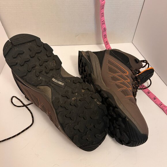 Field & Forest Men’s Waterproof Hiking Boots | 3M Thinsulate | Brown & Orange | - Picture 6 of 7